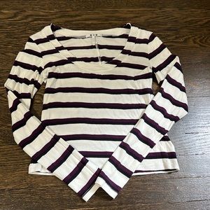 NWOT 3 Dots scoop neck long sleeve